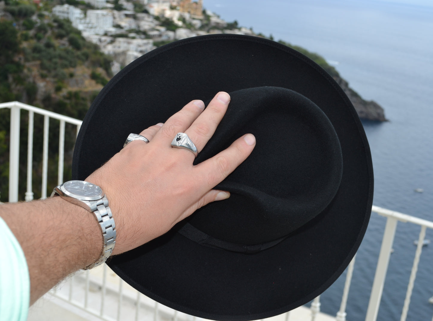 Cappello Fedora nero elegante