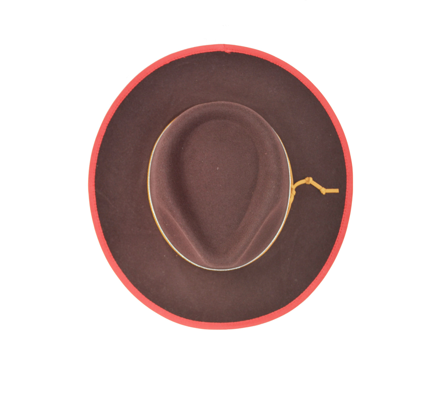 Cappello Fedora in feltro marrone, elegante