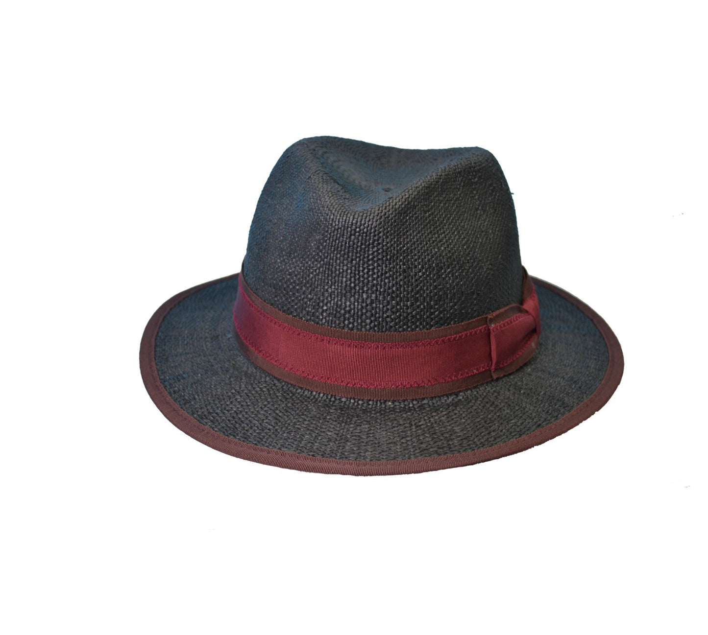 Cappello fedora di paglia nero