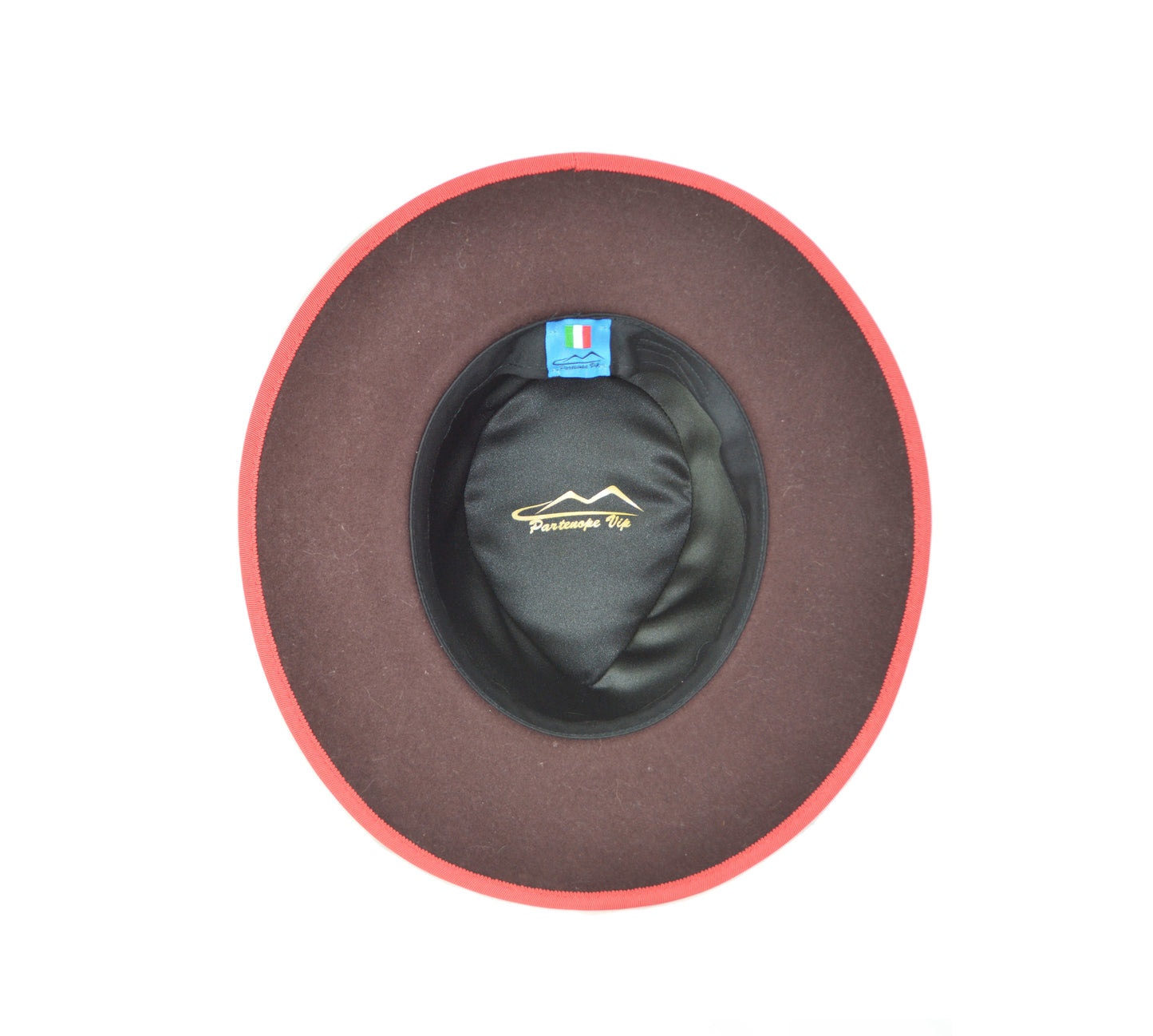 Cappello Fedora in feltro marrone, elegante