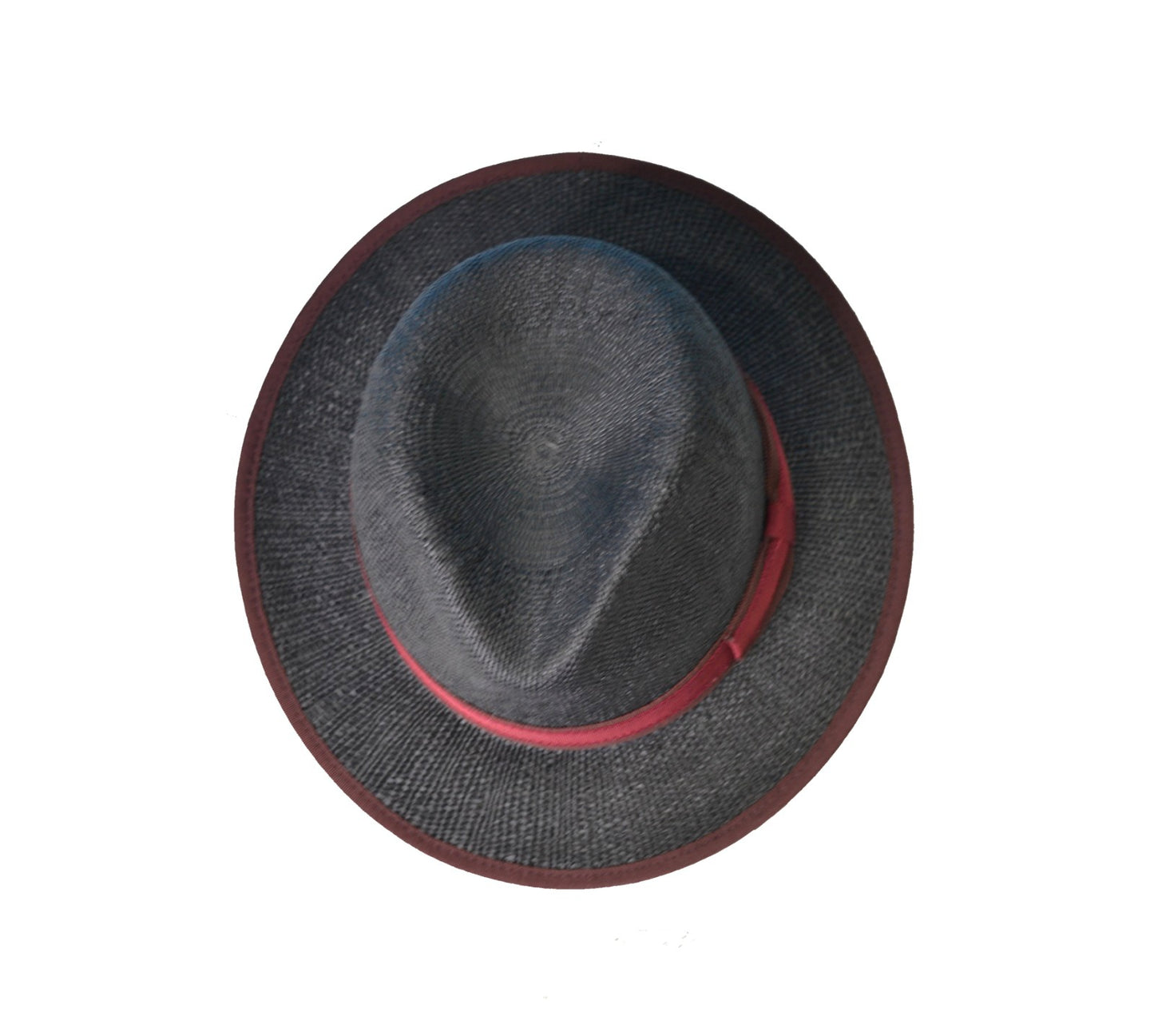 Cappello fedora di paglia nero